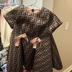 Fendi kids bow dress